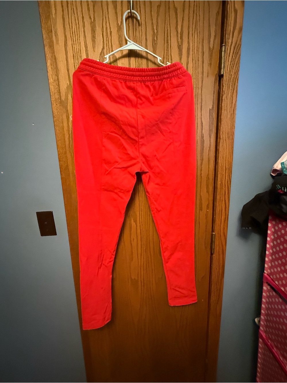 Adidas Red Pants with White Stripes - Picture 7 of 9